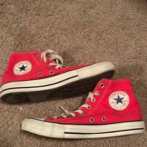 Pink High Top Converse